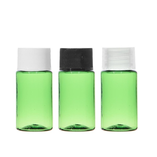 단마개용기(일반뚜껑) 10ml 녹색용기 /공병/플라스틱용기