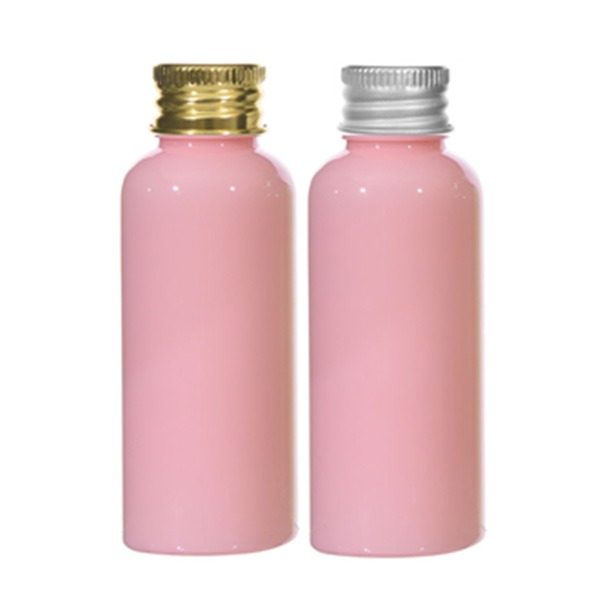 [alc50] 50ml(원형) 핑크용기 알루미늄캡/pet용기/플라스틱용기/화장품용기