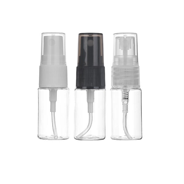 [SP10] 10ml 투명스프레이용기(흰색/검정캡)/화장품용기/공병/플라스틱용기