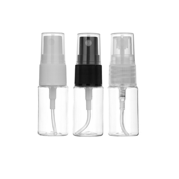 [SP10] 10ml 투명스프레이용기(흰색/검정캡)/화장품용기/공병/플라스틱용기
